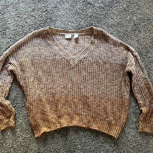 Colorful chunky sweater